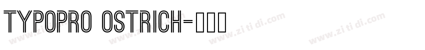 TypoPRO Ostrich字体转换